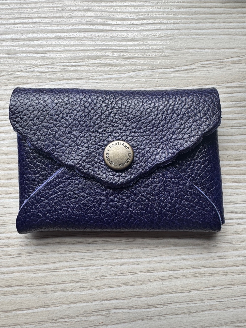 Portland Leather Good Mini Daisy Wallet in Cobalt Blue. NWOT